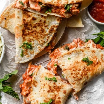 Pesto-Zucchini Quesadillas