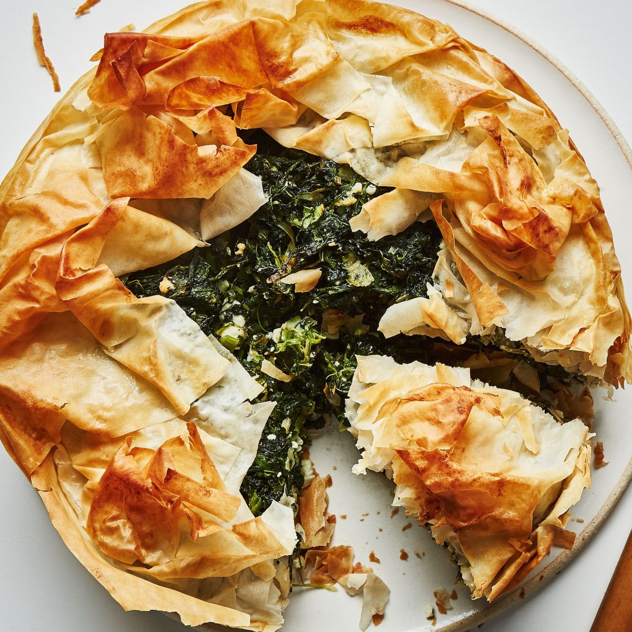 Phyllo Rolls Filled With Spinach And