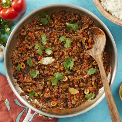 Picadillo Is A Ground Meat Hash With Vegetables. It Usually Has Capers And Green Olives In It As Well. This Recipe May Be Served Over Rice Or Used As A Filling For Sweet Peppers