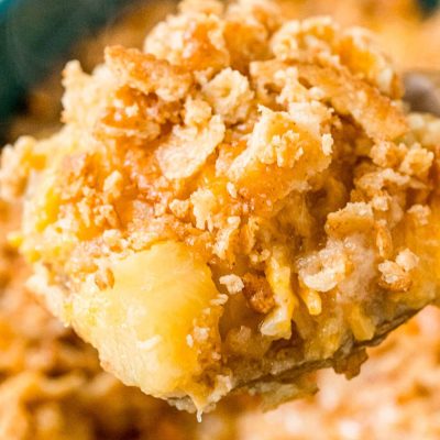 Pineapple And Cheddar Cheese Casserole