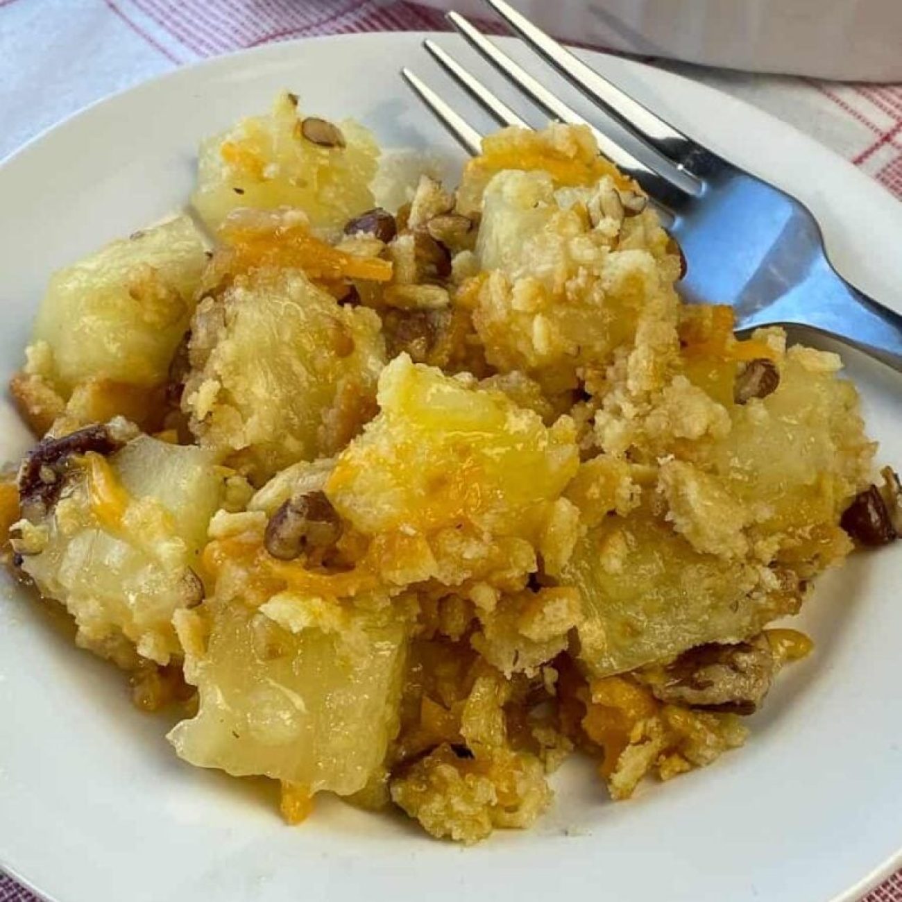 Pineapple Bread Casserole