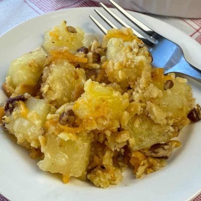 Pineapple Bread Casserole