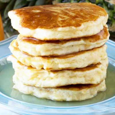 Pineapple Coconut Pancakes