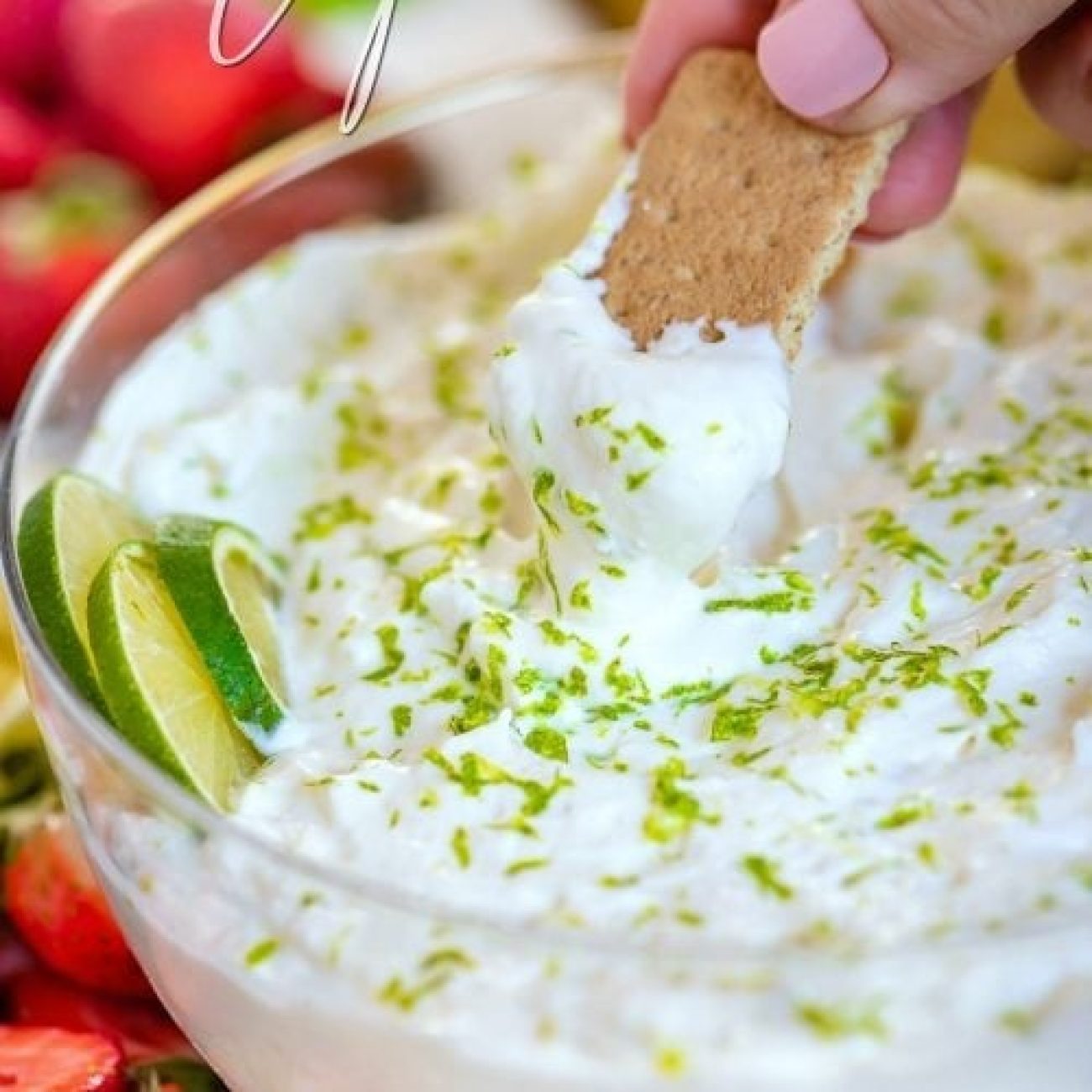 Pink Lemonade- Lime Dip