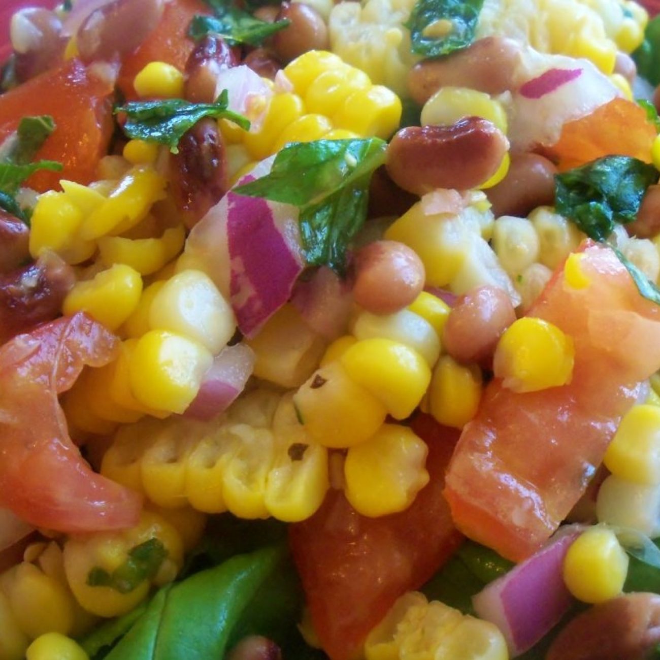 Pinto Bean, Fresh Corn And Tomato Salad