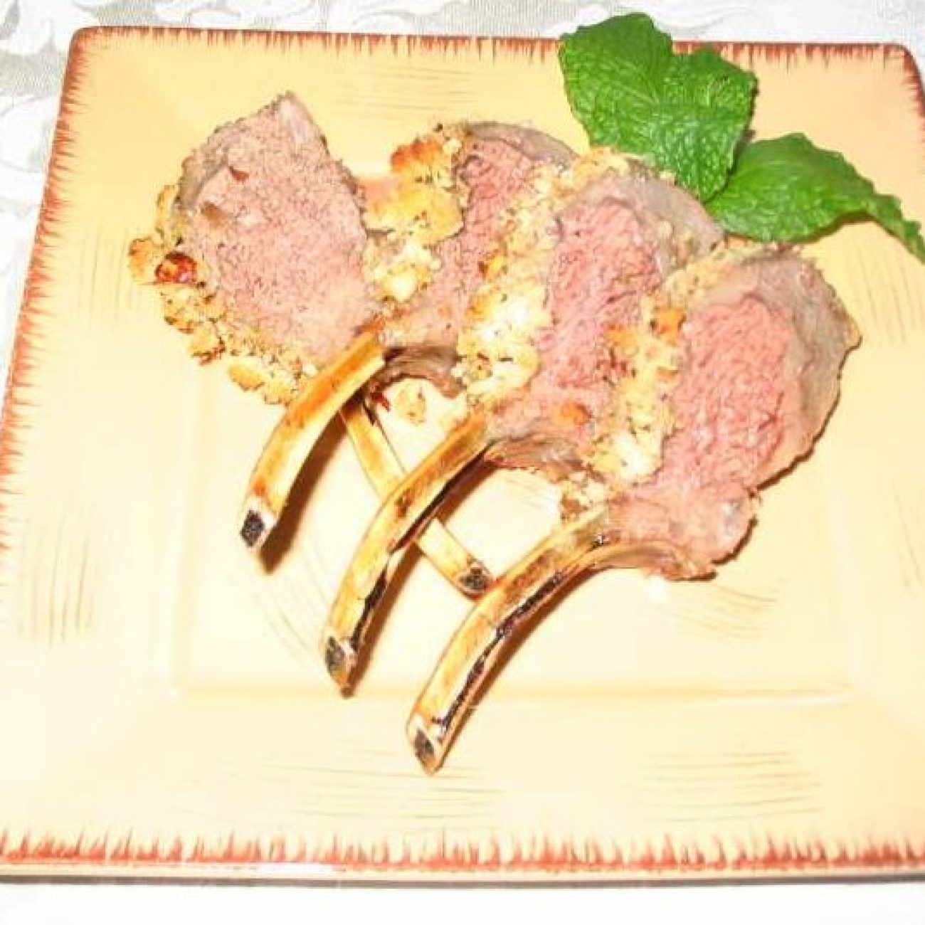 Pistachio- Crusted Moroccan Rack