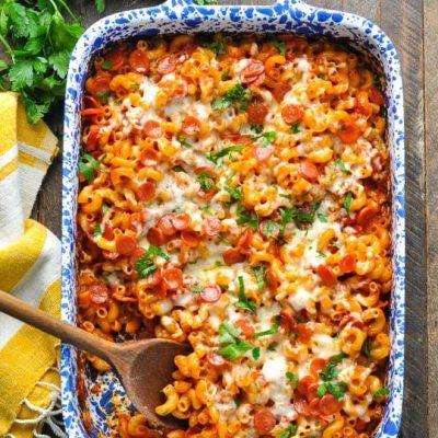 Pizza Macaroni Casserole