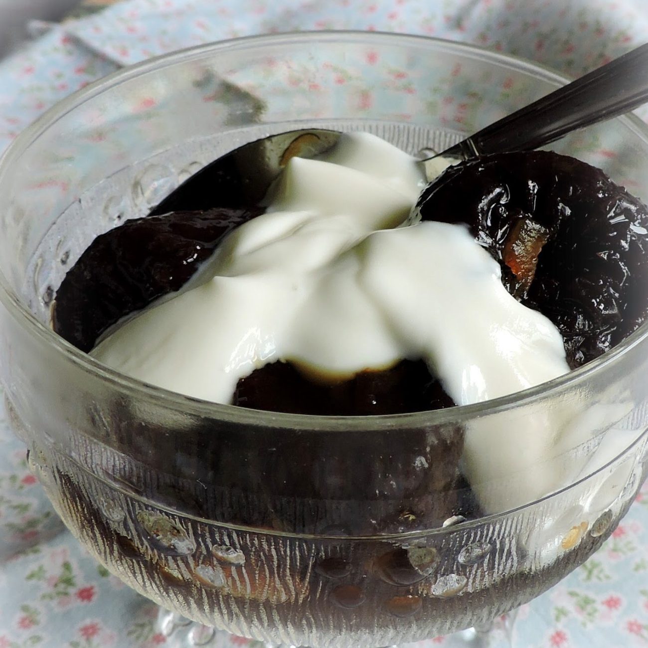 Plums Poached In Earl Grey Tea