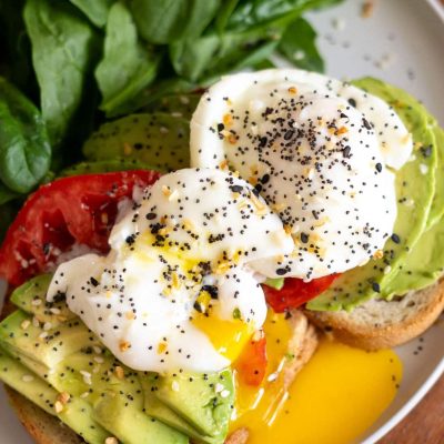 Poached Egg And Toast Salad