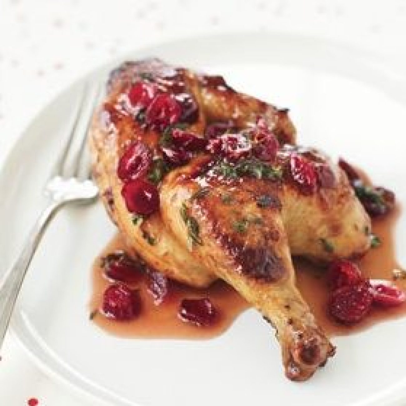 Pomegranate Glazed Cornish Game Hens