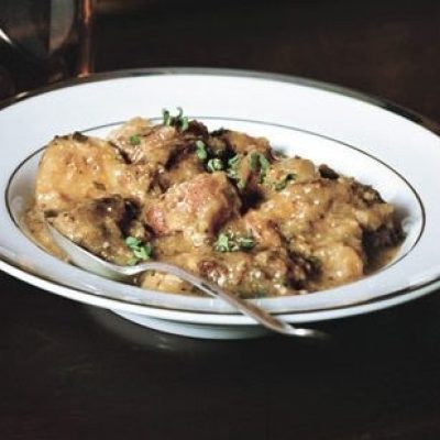 Pork Casserole With Shallots And Potatoes