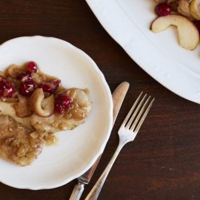 Pork Medallions With Cranberries And