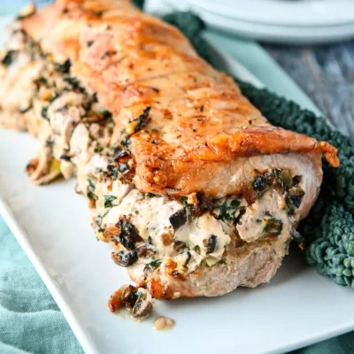 Pork Tenderloin With Walnut Curry Stuffing