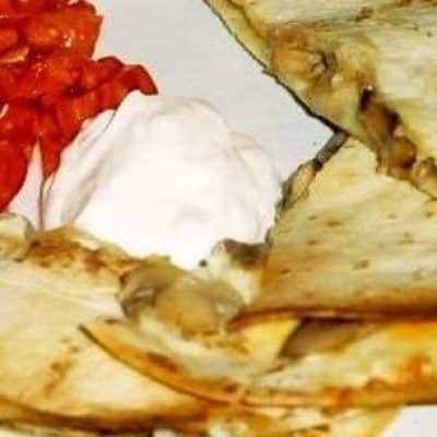 Portabella Mushroom Quesadillas