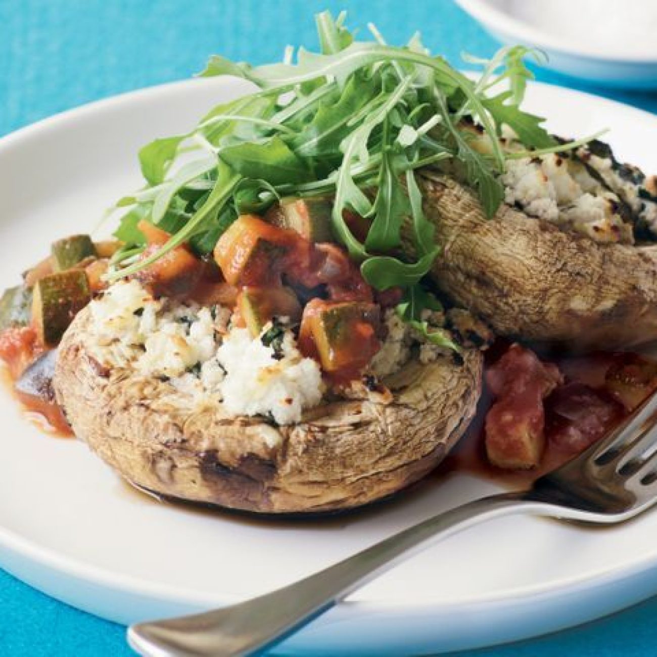 Portobello Stuffed With Ricotta And