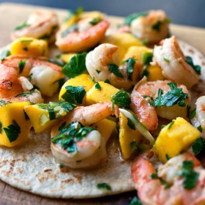 Potato And Chipotle Shrimp Appetizer