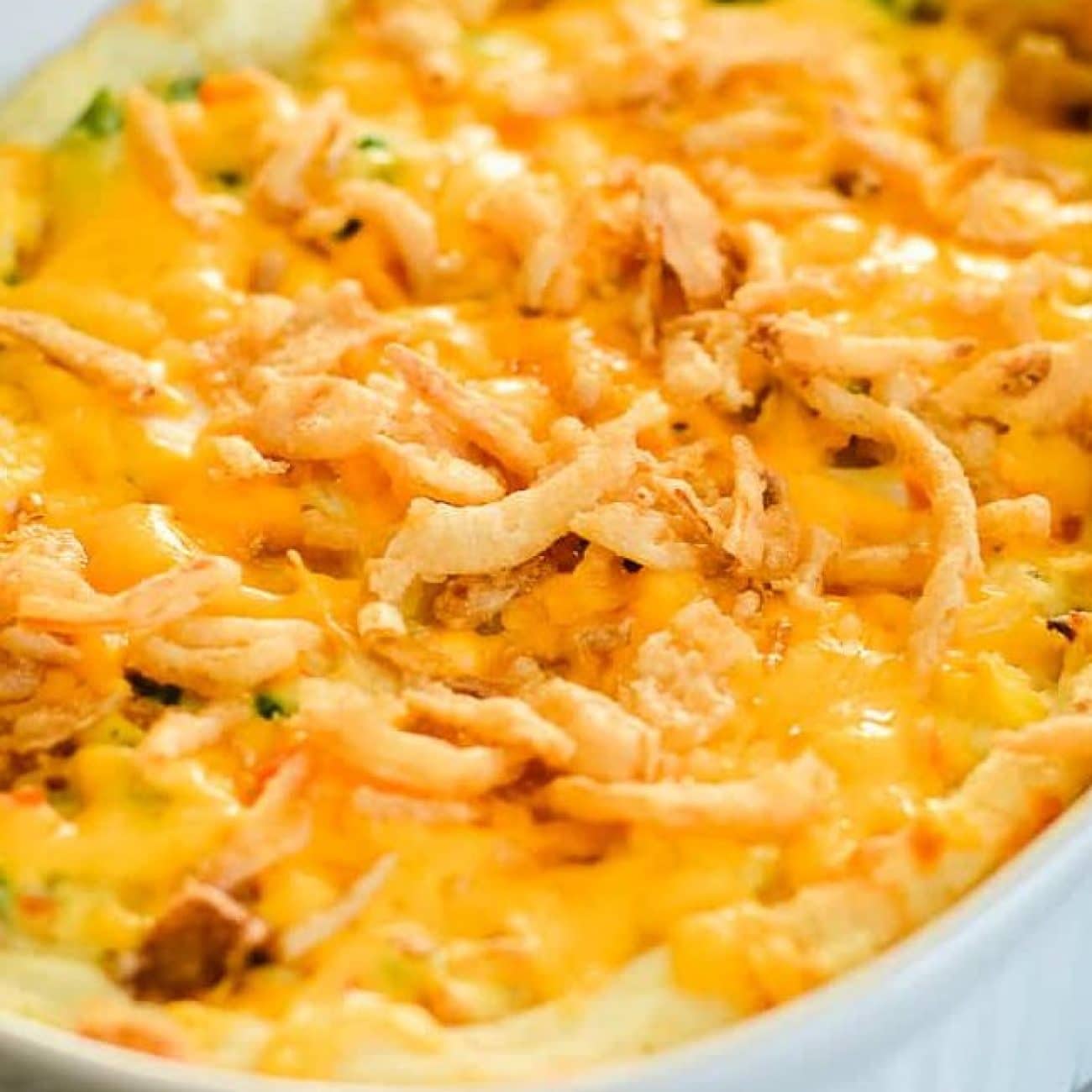 Potato Casserole With Fried Onions