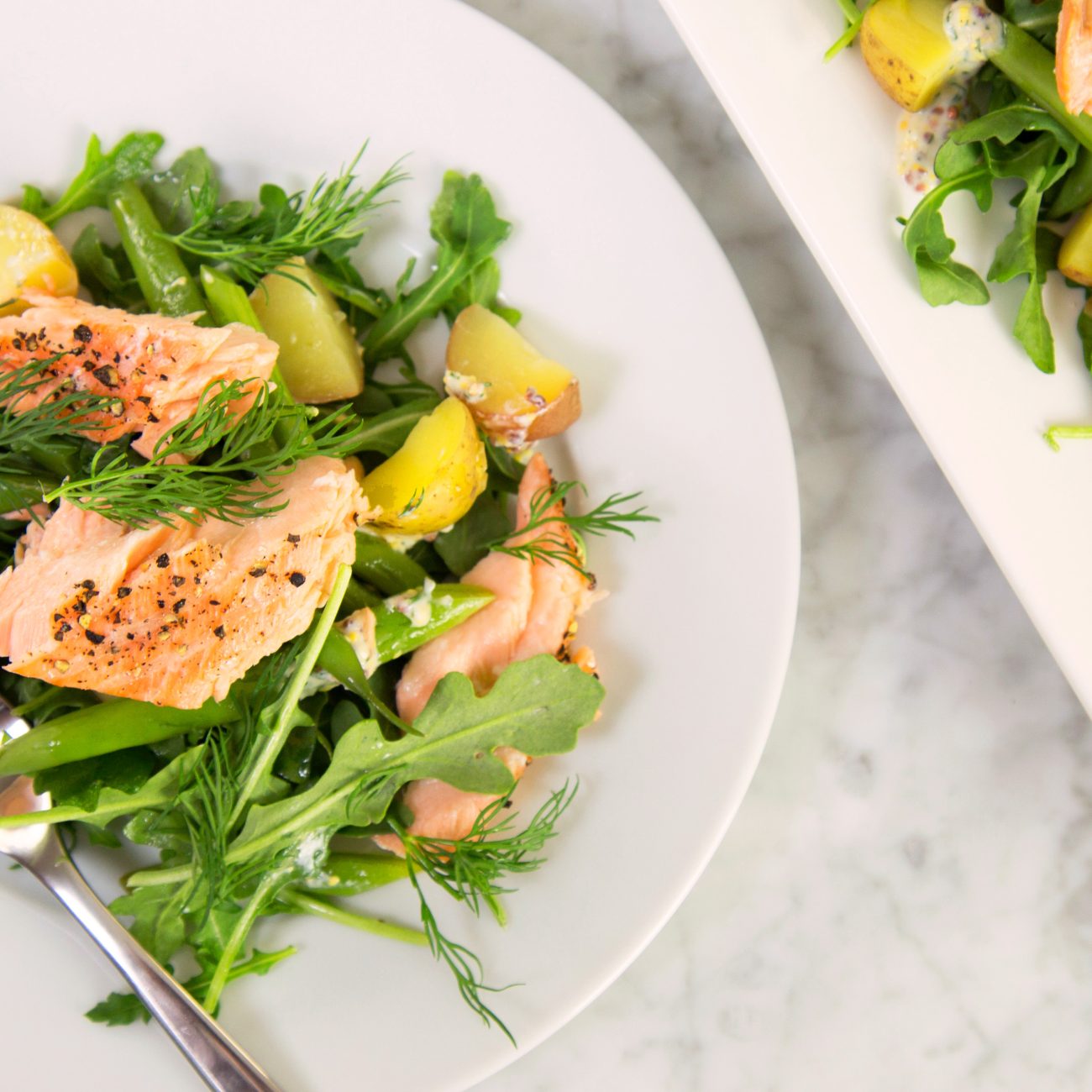 Potato Salad With Salmon Dressing