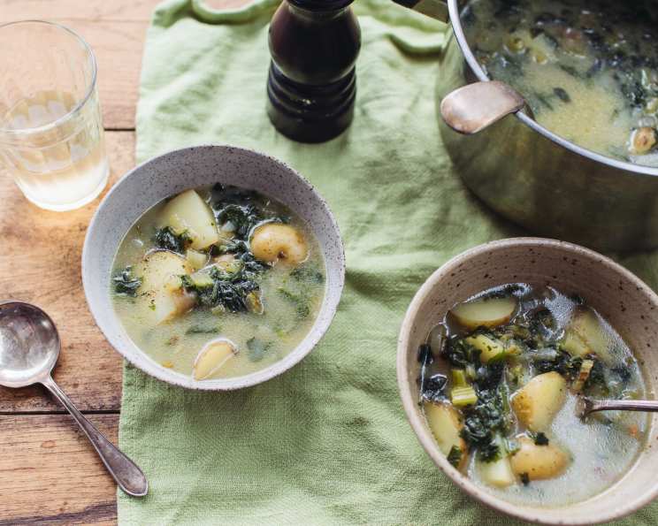 Potato Spinach Soup