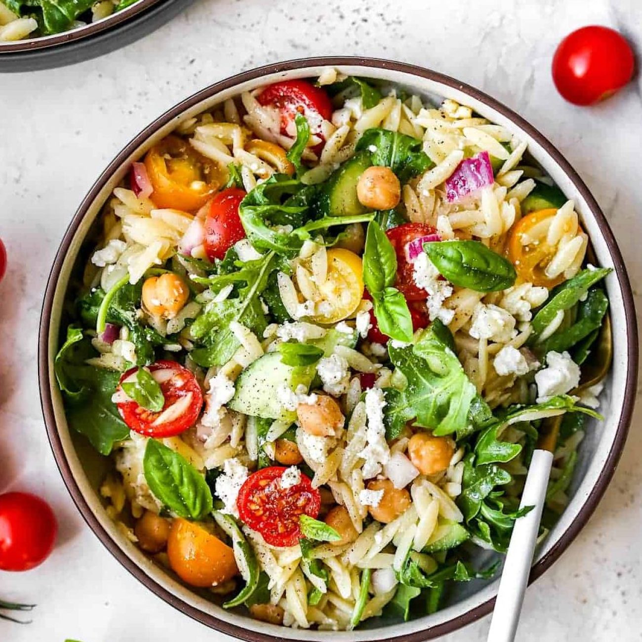 Potluck Orzo Pasta Salad