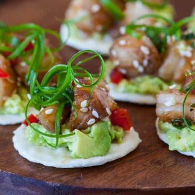 Prawn  Shrimp  And Avocado Bites