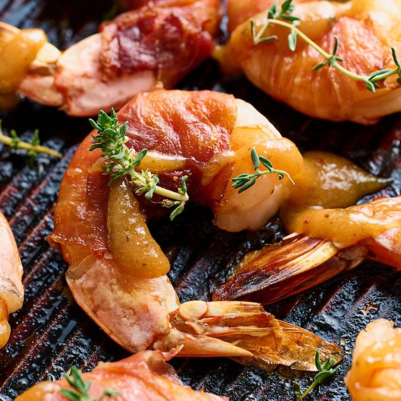 Prosciutto Wrapped Prawns