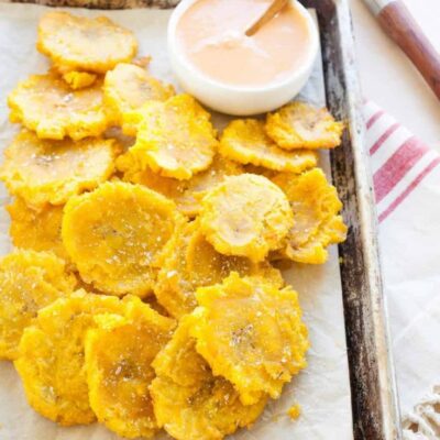 Puerto Rican Plantain Tostones