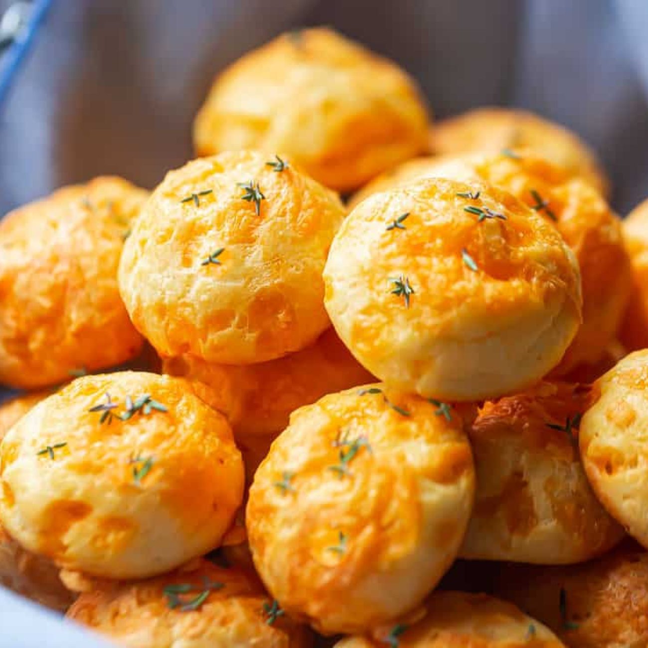 Puff Pastry Cheese And Chives Baskets