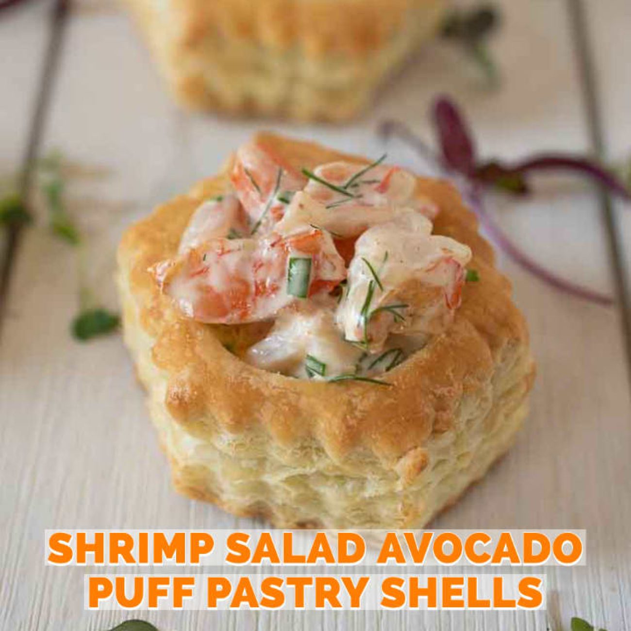 Puff Pastry Shell Crab Appetizers