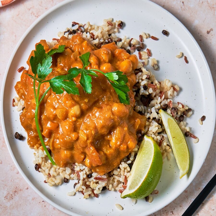 Pumpkin, Banana And Chickpea Curry