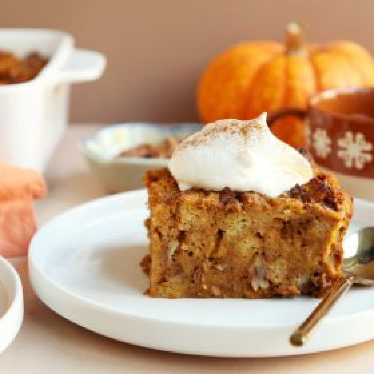 Pumpkin Bread Pudding Low Fat