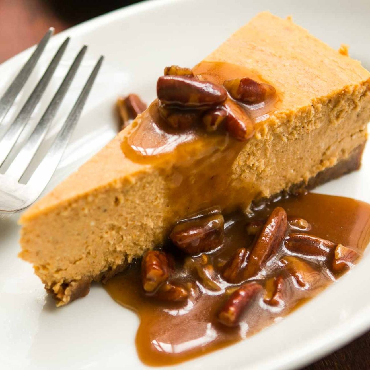 Pumpkin Cheesecake Topped