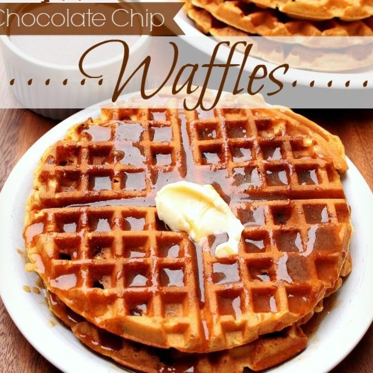 Pumpkin Chocolate Chip Waffles