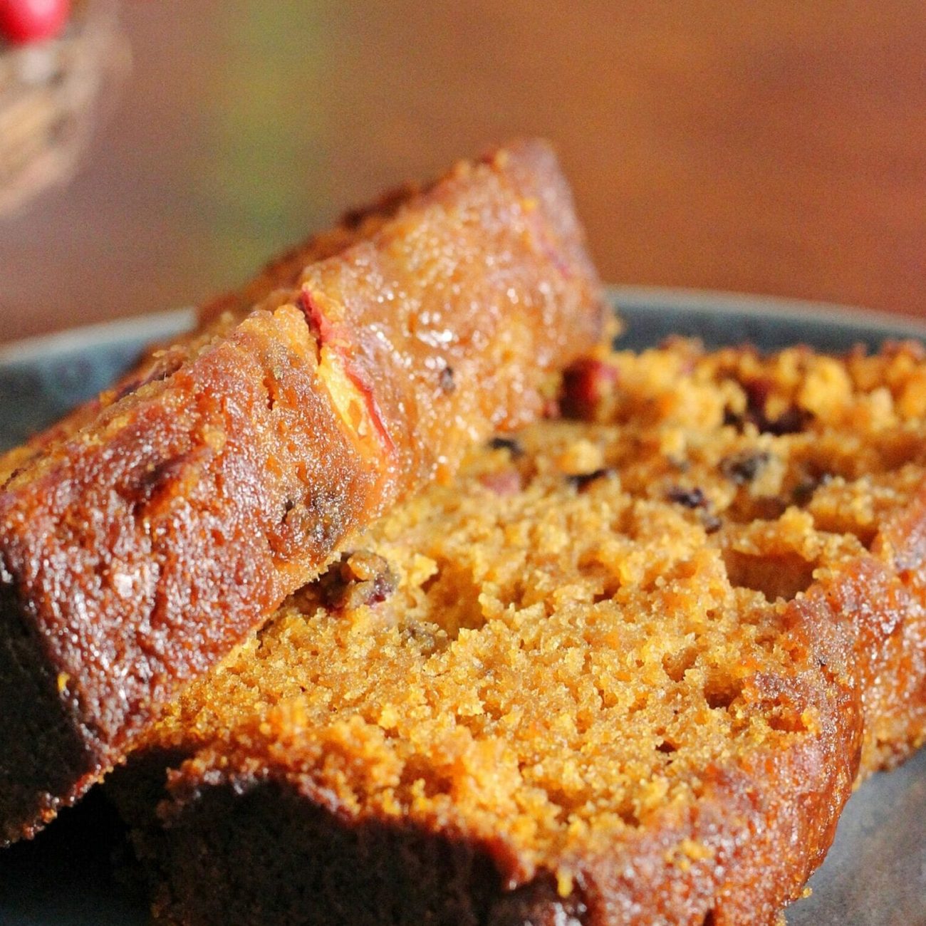 Pumpkin- Cranberry Quick Bread