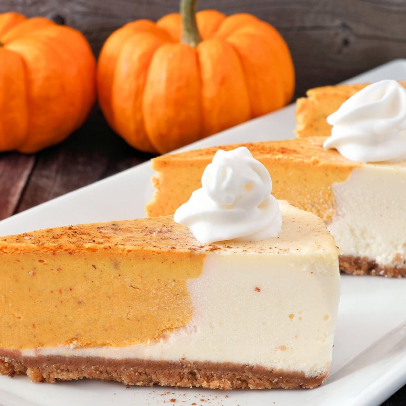 Pumpkin Marble Cheesecake