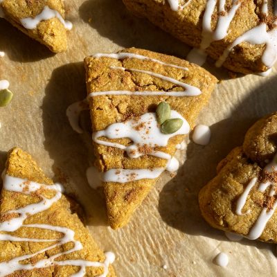 Pumpkin Scones Vegan, Egg Free, Lactose Free