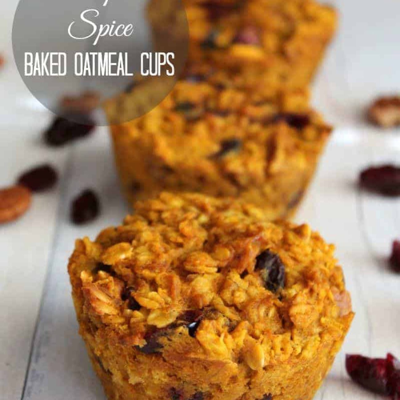 Pumpkin Spice Baked Oatmeal {With Gluten Free