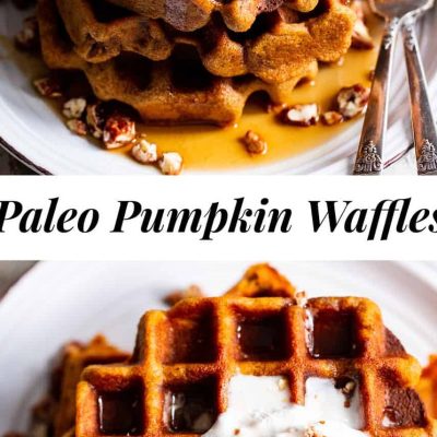 Pumpkin Waffles With Orange Walnut Butter