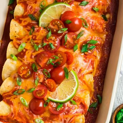 Quick And Easy Chicken And Cheese Enchiladas Recipe