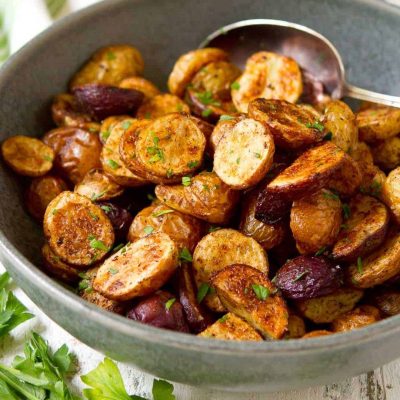 Quick And Easy Skillet Potato Halves