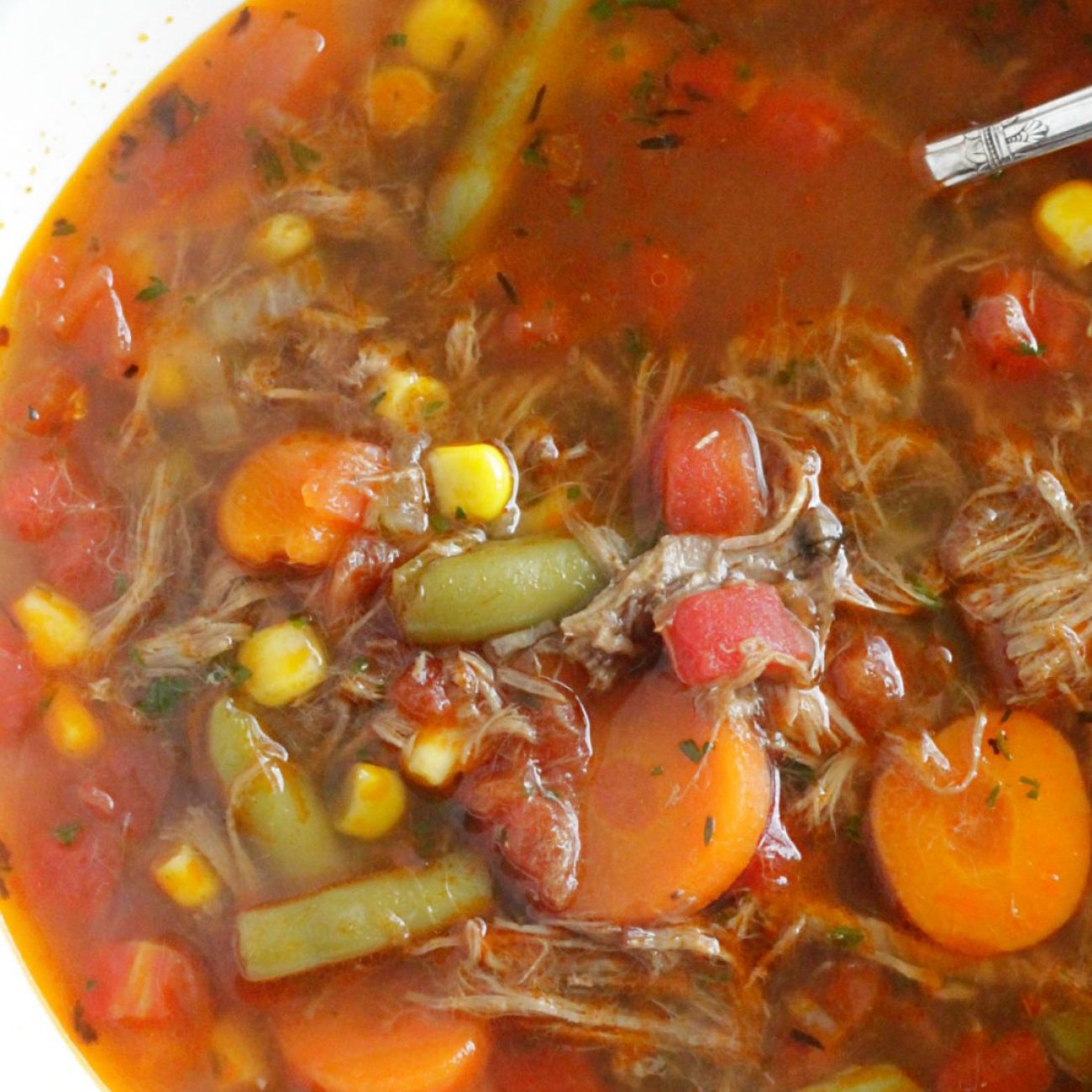 Quick Beef Vegetable Soup From Leftover