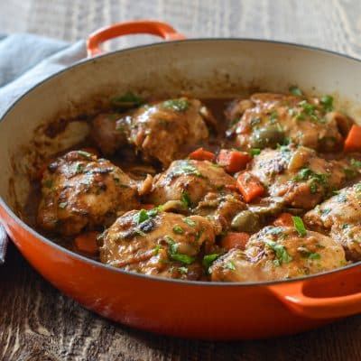 Quick Braised Chicken With Moroccan