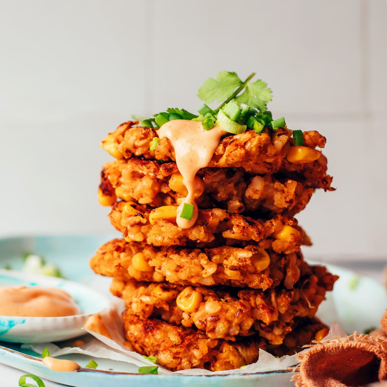 Quick Brown Rice Fritters