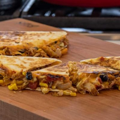 Quick Chicken &Amp; Black Bean Quesadillas