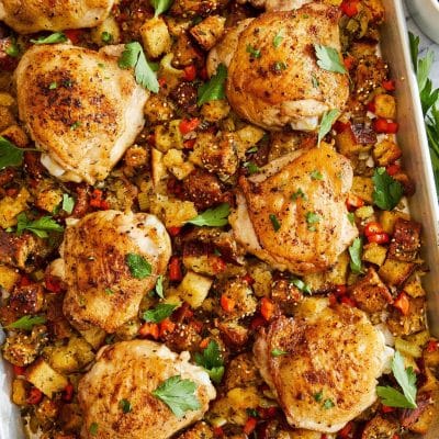 Quick &Amp; Delicious Chicken With Homemade Stuffing Recipe