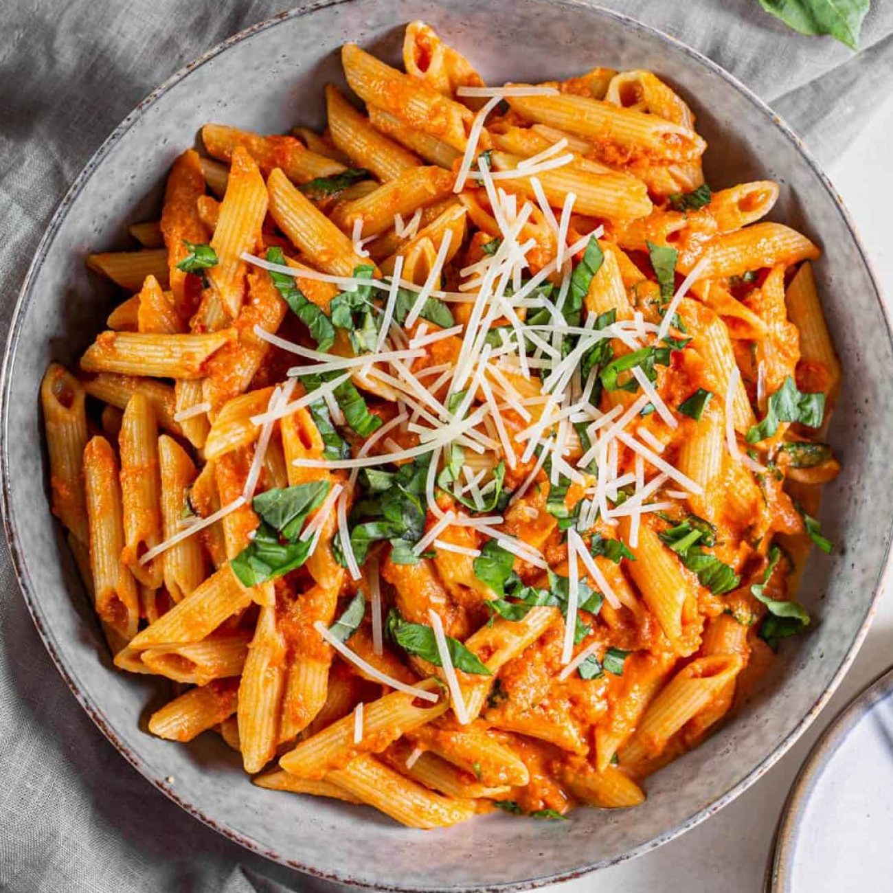 Quick Tomato, Basil & Garlic Pasta Dinner