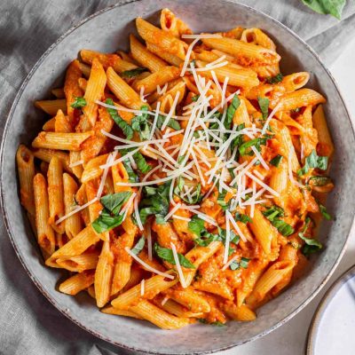 Quick Tomato, Basil &Amp; Garlic Pasta Dinner