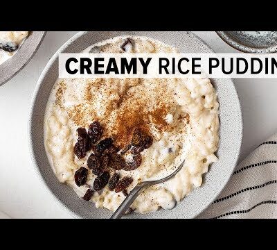 Quick Vegan Raisin Rice Pudding