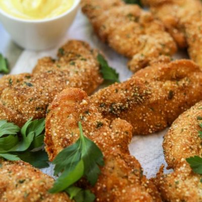 Quinoa Crusted Chicken Fingers