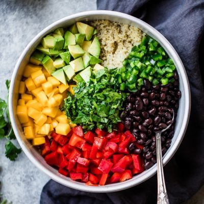 Quinoa Salad With Black Beans And Mango